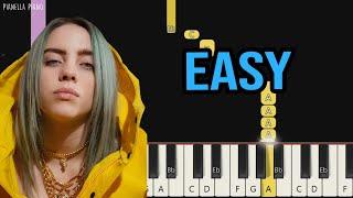 Billie Eilish - Billie Bossa Nova | EASY Piano Tutorial by Pianella Piano