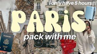 PACK WITH ME FOR PARIS!!!! (shopping, pack and prep, outfits, must-haves, travel, productive)