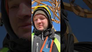 Монтажник на связи  #стройка #shortvideo #кран