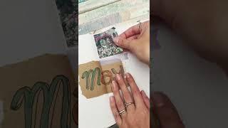 Memory keeping page in my bullet journal process | scrapbooking/ creative journaling #shorts