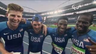 Athletics | Men's 4x100m - T42-47 Final | Rio 2016 Paralympic Games