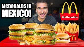 MCDONALDS EXTREME MENU IN MEXICO VS USA (It's VERY Surprising) | Joel Hansen