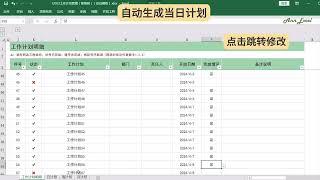 用Excel做工作计划 - 周期性工作计划管理 Manage your project better - short- term working plan management