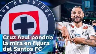 ¡CRUZ AZUL VA POR TODO!  Delantero brasileño clave con Santos podría llegar a La Máquina 