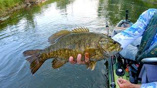 How Many Jumps Does it Take? #smallmouthbass #riversmallmouth #bassfishing