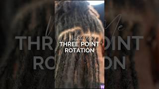 Watch Me | 3 Point #interlocking rotation #locs #microlocs #sisterlocks #loctician #retie