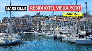 Marseille Hotel at Vieux Port - Residhotel Vieux Port Review - Room Tour #marseille #hotelreview