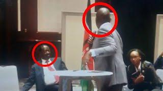 SEE HOW RAILA ABOUT COLLAPSE DURING PRESIDENT RUTO SPEAKING TO REACTED OVER JKIA SELLING TO ADANI