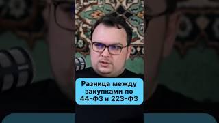 Разница между закупками по 44-ФЗ и 223-ФЗ #госзакупки #тендер #44фз #223фз