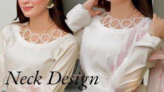 Easy and Stylish Neck Design Cutting and Stitching/easy sewing project for beginners/gala design