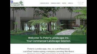 Elijah shows Northern Virginia Landscaper Peter's Landscaping Inc rank Northern Landscaping.