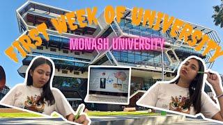 First Week of University | Monash University| Attending Lectures | Campus Exploration | Australia