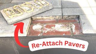 Fix Detached or Loose Pavers with Landscape Adhesive | Construction Adhesive to Attach Stone Steps