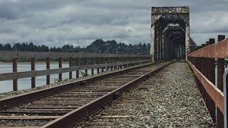 Coos Bay Rail Link crossing drawspan bridge