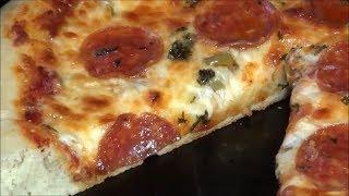 Cast Iron Skillet Pizza Cooked with Charcoal FULL VIDEO