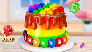 M&Ms Miniature Rainbow CakeAwesome Miniature Rainbow Chocolate Cake Decorating Ideas Tiny Cakes