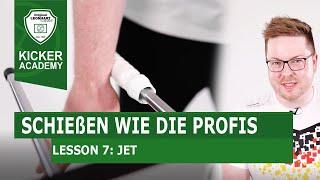 Das Jet (Snakeshot) Tutorial | Kicker Academy Lesson 7 | Kickern lernen mit Profi Julian Wortmann