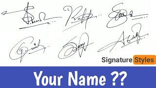 ️ How To Make Your Own Signature | Signature Tutorial