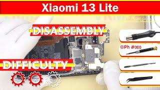 Xiaomi 13 Lite 2210129SG Disassembly in detail Take apart