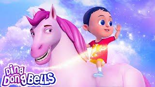 O Mere Ghode Chal | ओ मेरे घोड़े चल | Popular Hindi Children Songs | Ding Dong Bells