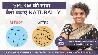 Boost male fertility and increase sperm count naturally || Dr Chekuri Suvarchala