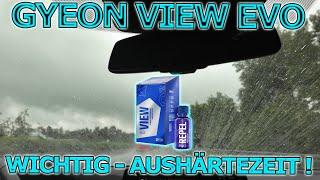 Glasversiegelung zu früh im Regen gefahren! Aushärtezeit GYEON VIEW EVO im Vergleich Teil 2