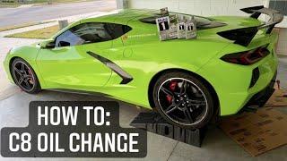 C8 CORVETTE OIL CHANGE (How To Video)