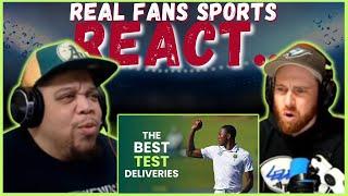 AMERICAN REACT TO UNPLAYABLE DELIVERIES IN TEST CRICKET | SWING, SPIN, AND SEAM || REAL FANS SPORTS