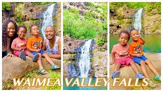 Waimea Valley Falls | North Shore Oahu, Hawaii | Hiking/Walking Tour with Kids| EASY HIKE