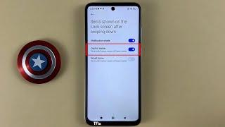 How to enable/disable Control Center display on Lock screen after swiping down on Xiaomi Redmi 10