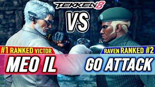 T8  Meo-IL (#1 Ranked Victor) vs Go Attack (#2 Ranked Raven)  Tekken 8 High Level Gameplay