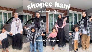 shopee haul | matching outfit mother daughter 🫶