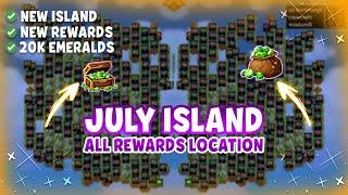 July Island 2024 all rewards location in hero wars