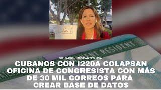 Cubanos con I220A colapsan oficina de congresista con más de 30 mil correos para crear base de datos