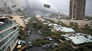 Chaos in Florida Today! Brutal Storm Tornado Destroying Homes, Cars in Orlando