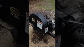 Tractor 3pt Stump grinder #tractor #tractorvideo #stumpgrinding #stumping