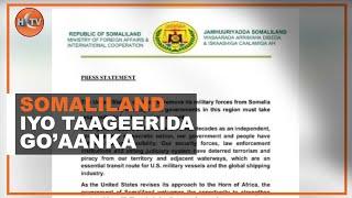 Somaliland oo Taageertay Go'aanka Maraykanku Somaliya uu Ciidankiisa kagala Baxayo.