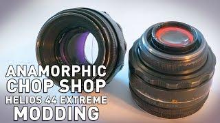 Helios 44-2 58mm f/2 Extreme Mod - Anamorfake! Anamorphic Lens Look