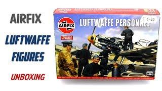 Airfix Luftwaffe Personnel - 1/76 Scale Plastic Model Kit - Unboxing Review