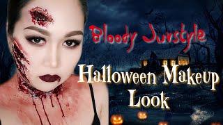 BLOODY JUVSTYLE HALLOWEEN MAKEUP LOOK