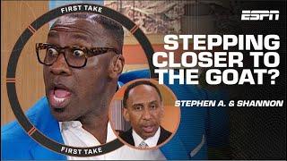  CLOSER TO GOAT?!  Stephen A. & Shannon ANIMATED over Mahomes-Brady & LeBron-MJ | First Take