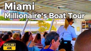 90-minute sightseeing cruise around Biscayne Bay Miami 4K