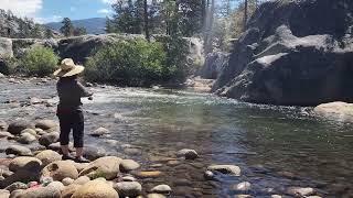 Tsabmim Fishing at Mono Hot Springs