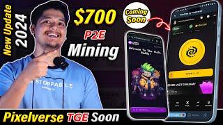 $700 Mining Profit- Pixelverse P2E Mining Claim Soon & New Update TGE | Pixelverse Daily Combo 2024