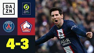 Genialer Messi-Moment entscheidet Torspektakel in letzter Minute: PSG - Lille 4:3 | Ligue 1 | DAZN