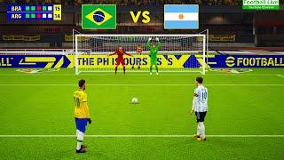 eFootball 2022 | Brazil Vs Argentina | Penalty Shootout | Messi vs Neymar