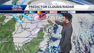 Scattered storms moving out tonight, windy Thursday