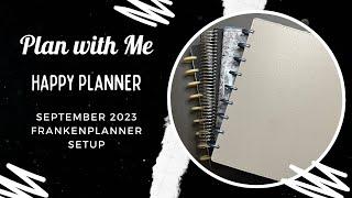 September 2023 Frankenplanner Setup | Classic Happy Planner | Everyday Carry Planner