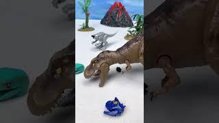 Satisfying Miniature Dinosaur Toy Indominus-Rex brick fusion | ASMR Video #shorts #tyrannosaurus