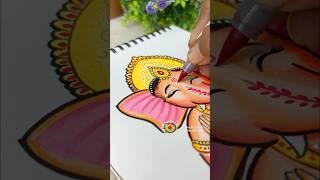 Cute Ganpati Bappa Drawing ️ #shorts #ganesh